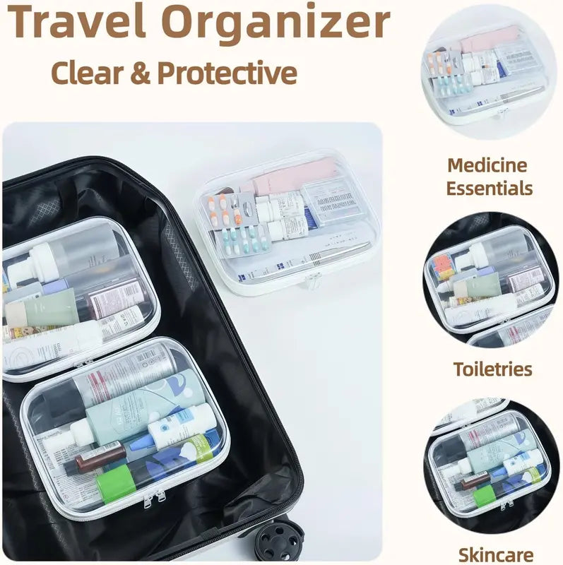 Clear Hard Shell Zippered Cases