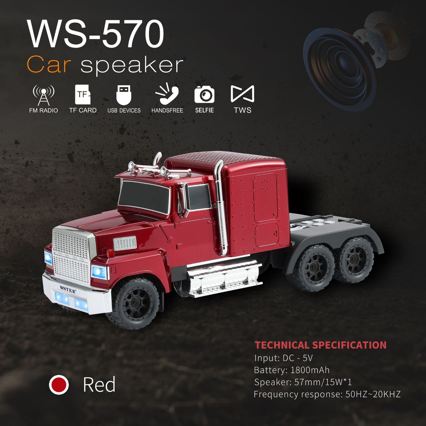 Big Truck Model Bluetooth Speakerš