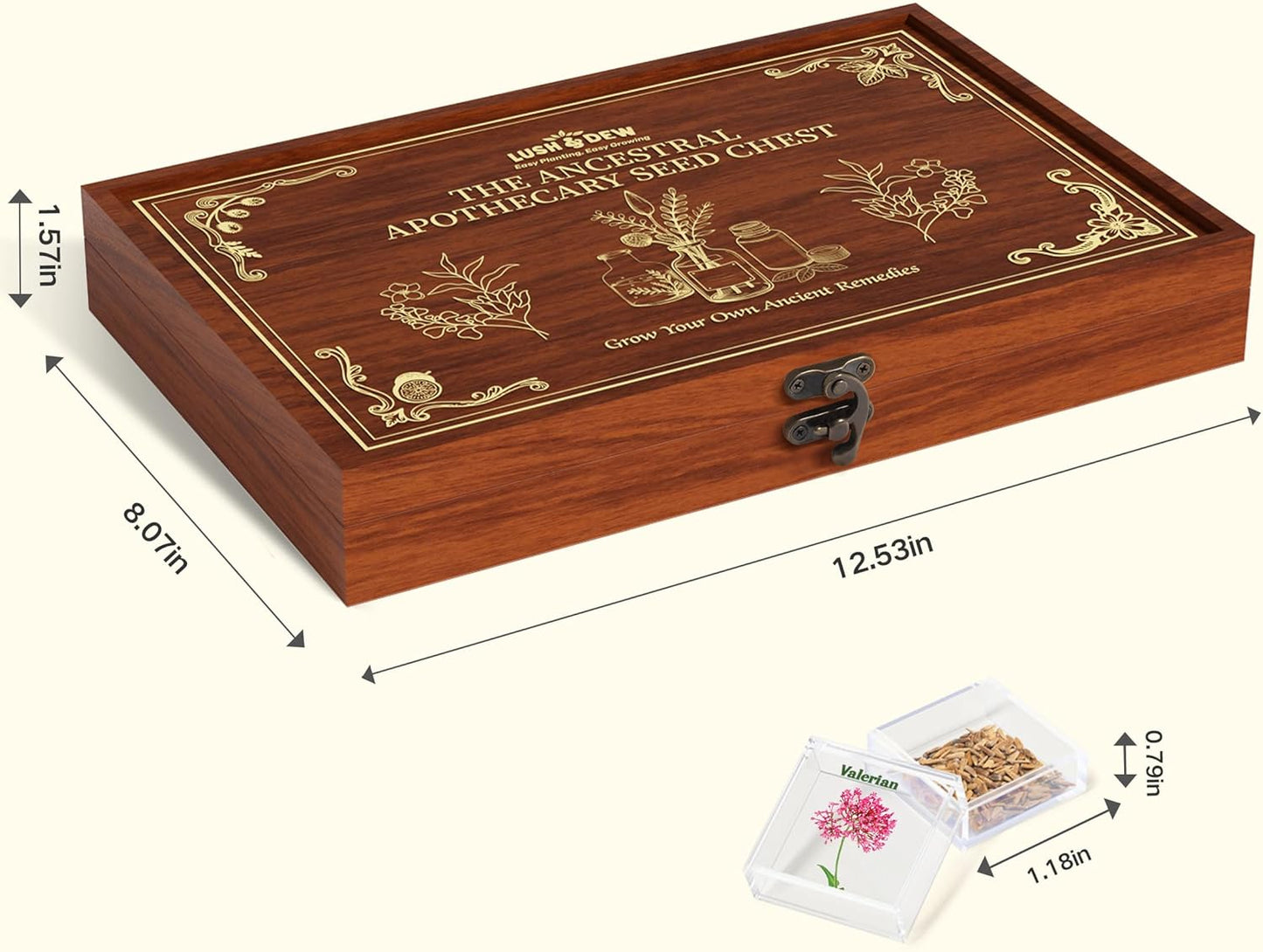 The Ancestral Apothecary Seed Chest - 40 Varieties of Medicinal Herb Seeds