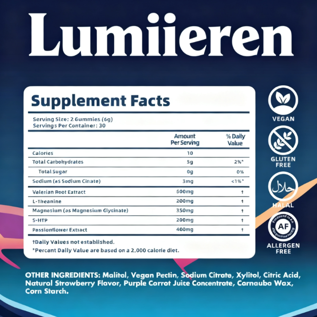 Sleep gummies–Natural and Repairing Sleep without Melatonin