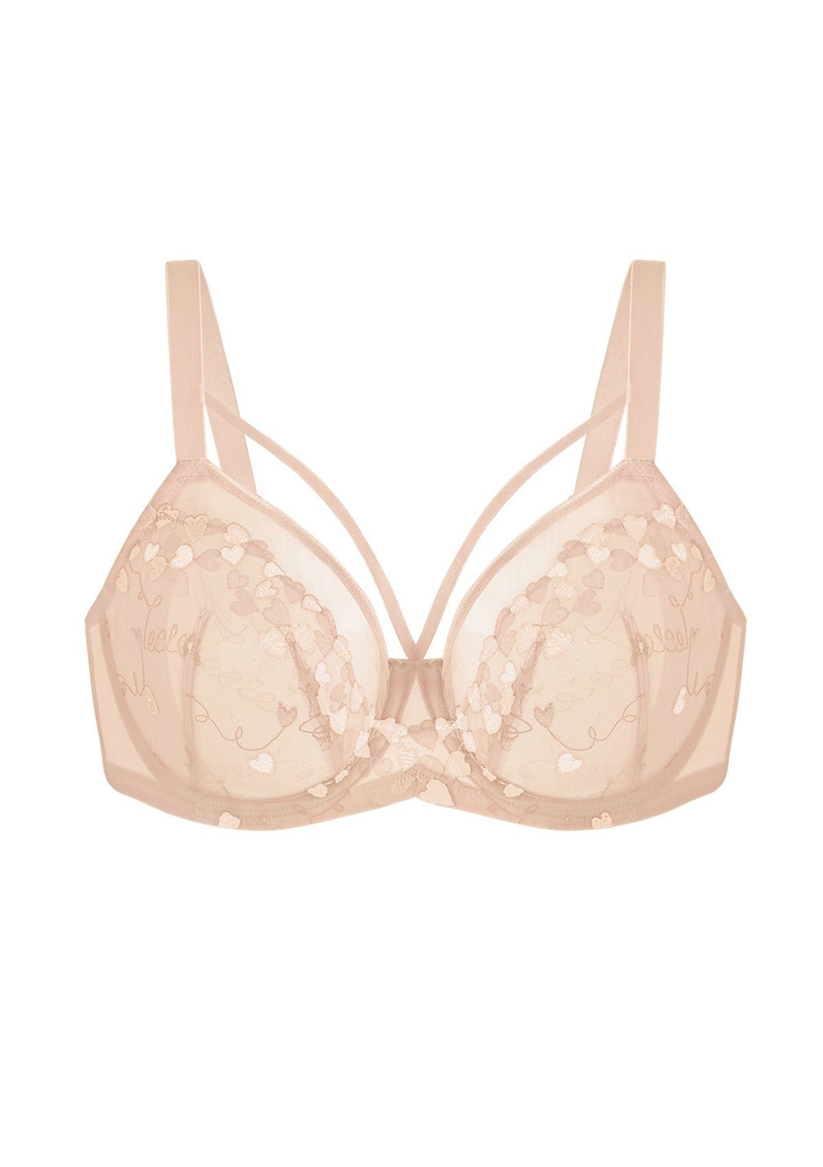 Holiday Edit Embroidery Pink Underwire Bra