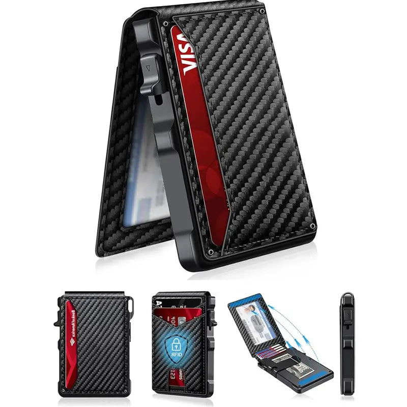 Slim Aluminum Pop-Up Wallet