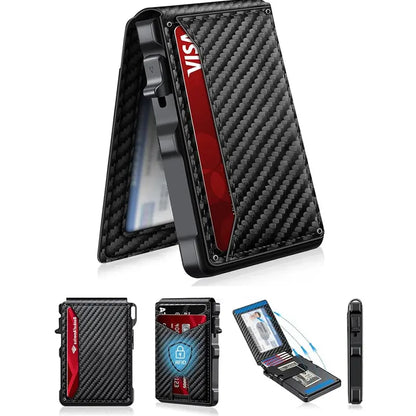 Slim Aluminum Pop-Up Wallet