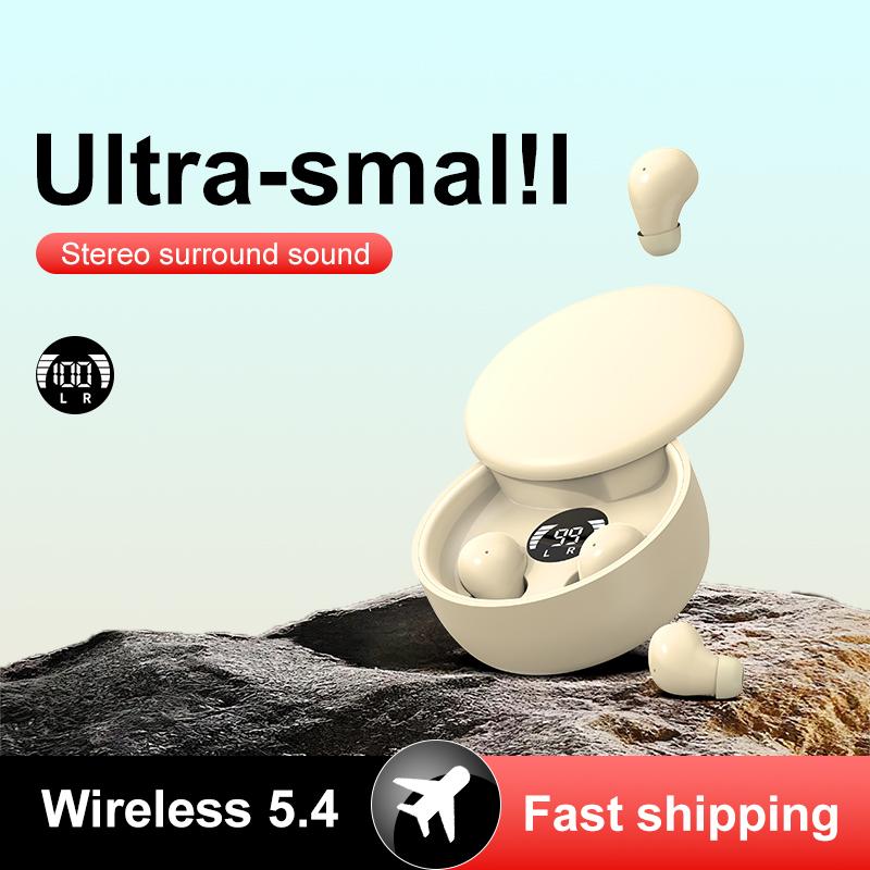 🎧Mini Invisible Headphones Bluetooth 5.4 True Wireless In-Ear Earphones