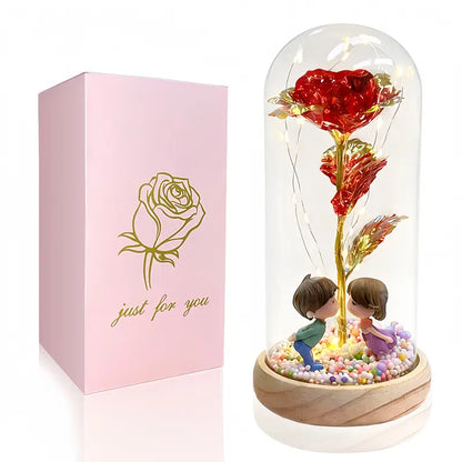 Valentine's Day Artificial Gold-Plated Rose
