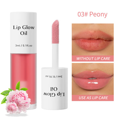 🌈 7-Color Fruit-Flavored Lip Oil - Hydrating Moisturizing Mirror-Gloss Lip Gloss