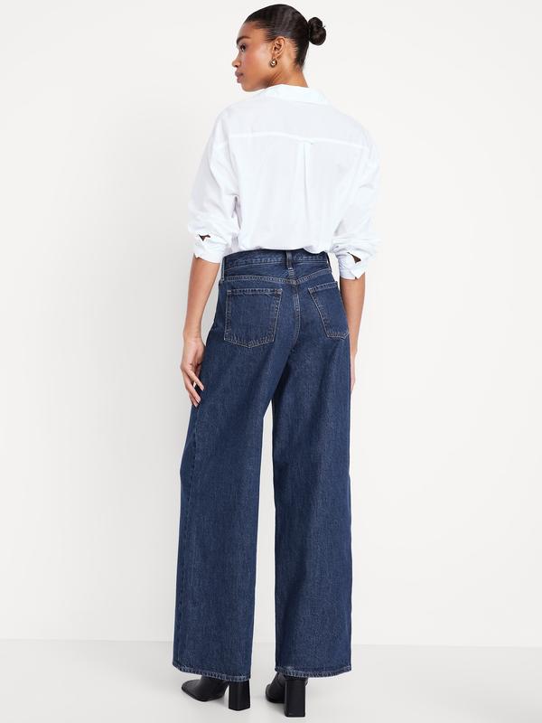Women's Mid-Rise Wow Baggy Wide-Leg Jeans