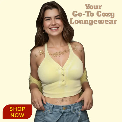 V-Neck Ribbed Sports Bra