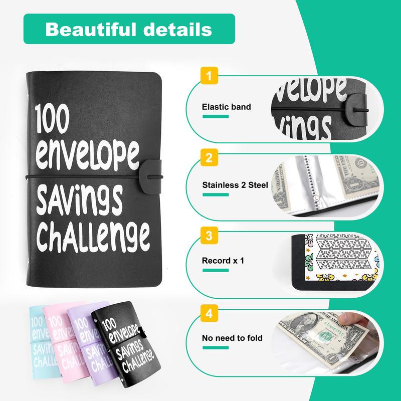 100 Days Saving Challenge Book