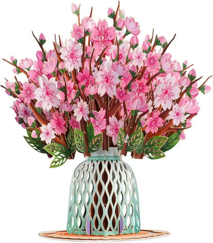 🌸 Valentine’s 3D Flower Bouquet Pop-Up Card