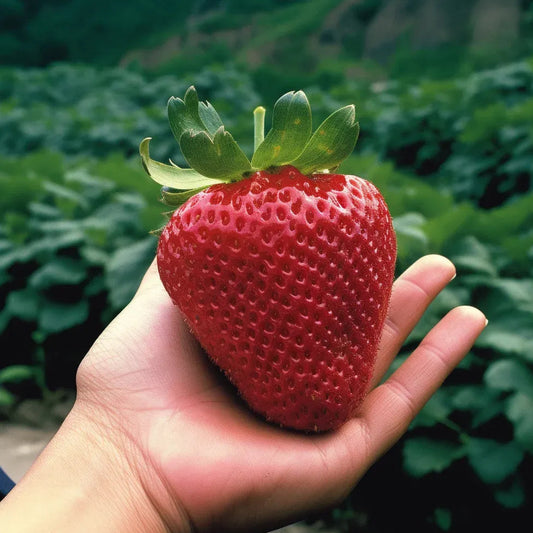 🍓Cream Giant Strawberry Seeds -- Various shapes & Natural juices🥤（500 grain）