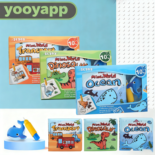 ColorDip™ – Reusable Magic Water Drawing Book