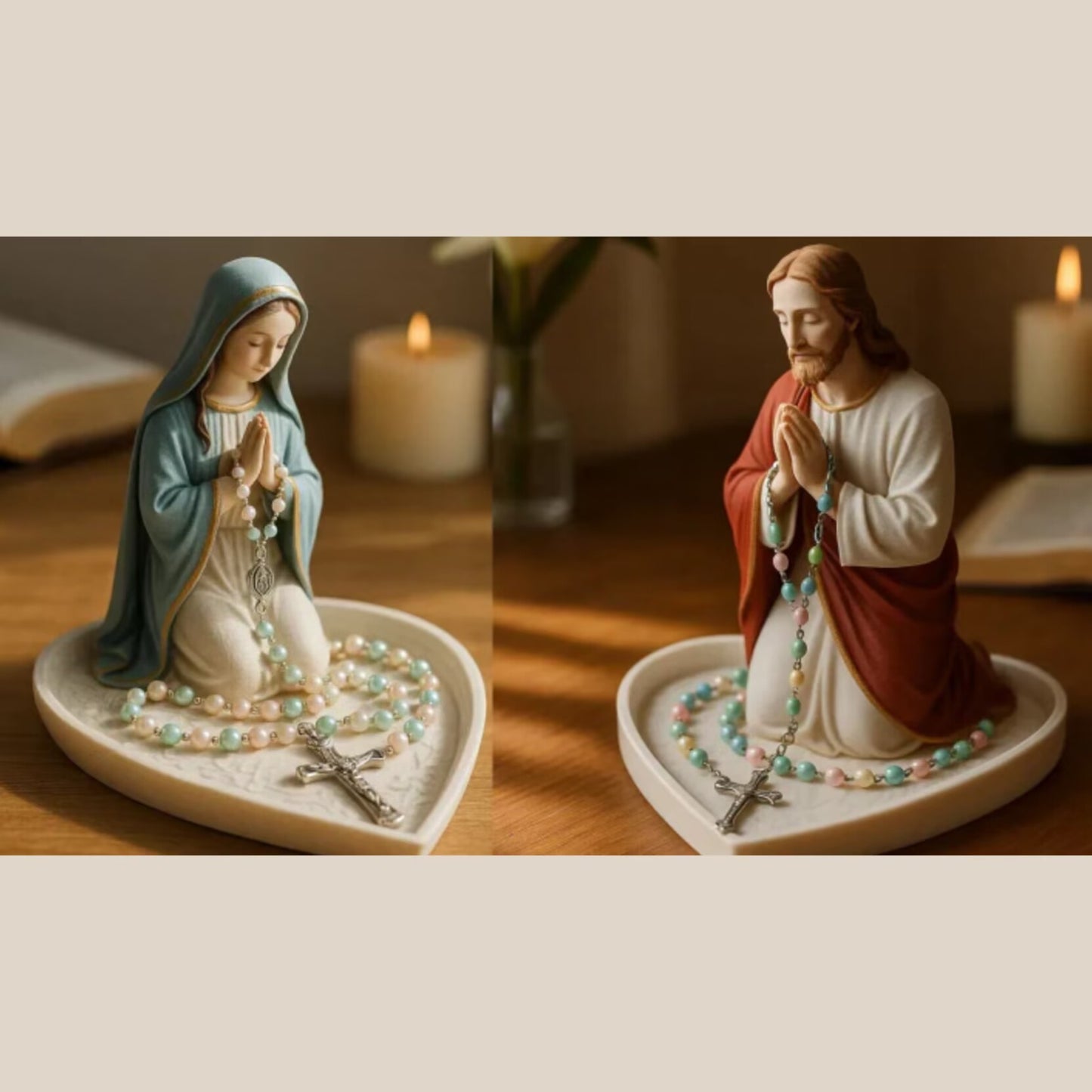 🏆Virgin Mary Rosary Holder - With Necklace