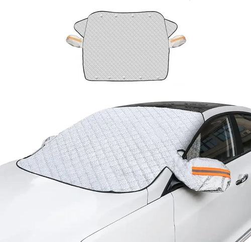 Car Windshield Snow & Sun Shade - Durable Winter/Summer Protector