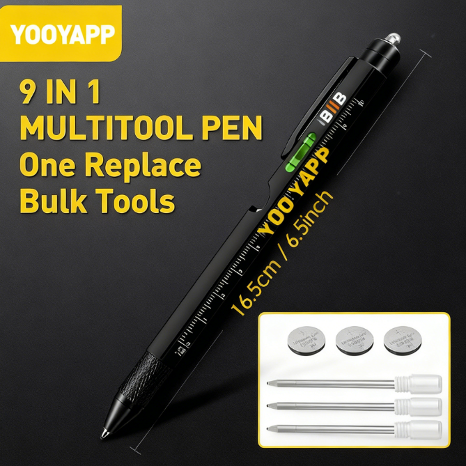 Christmas Gifts for Men & Women,9 in 1 Multitool Pen,Cool Gadgets