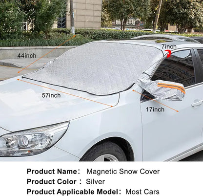 Car Windshield Snow & Sun Shade - Durable Winter/Summer Protector