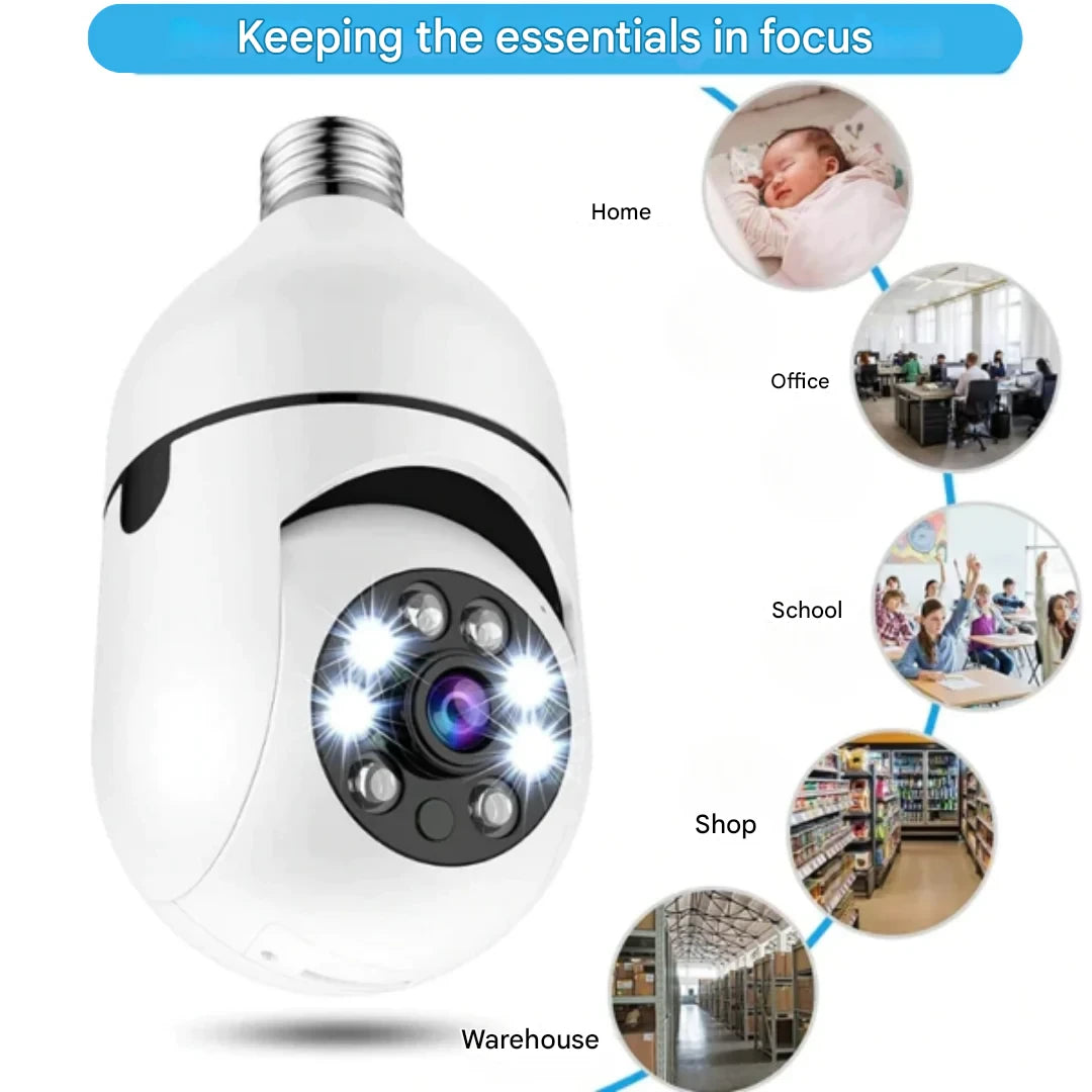 SpyBulb™ - Security WiFi Light Bulb Camera