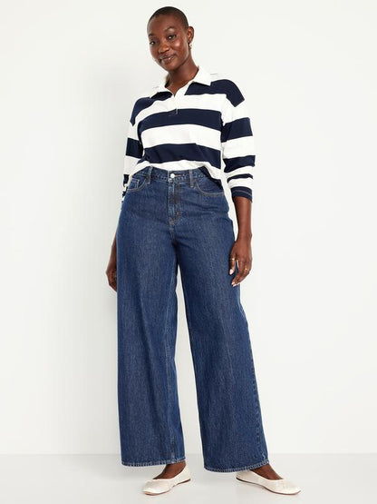 Women's Mid-Rise Wow Baggy Wide-Leg Jeans