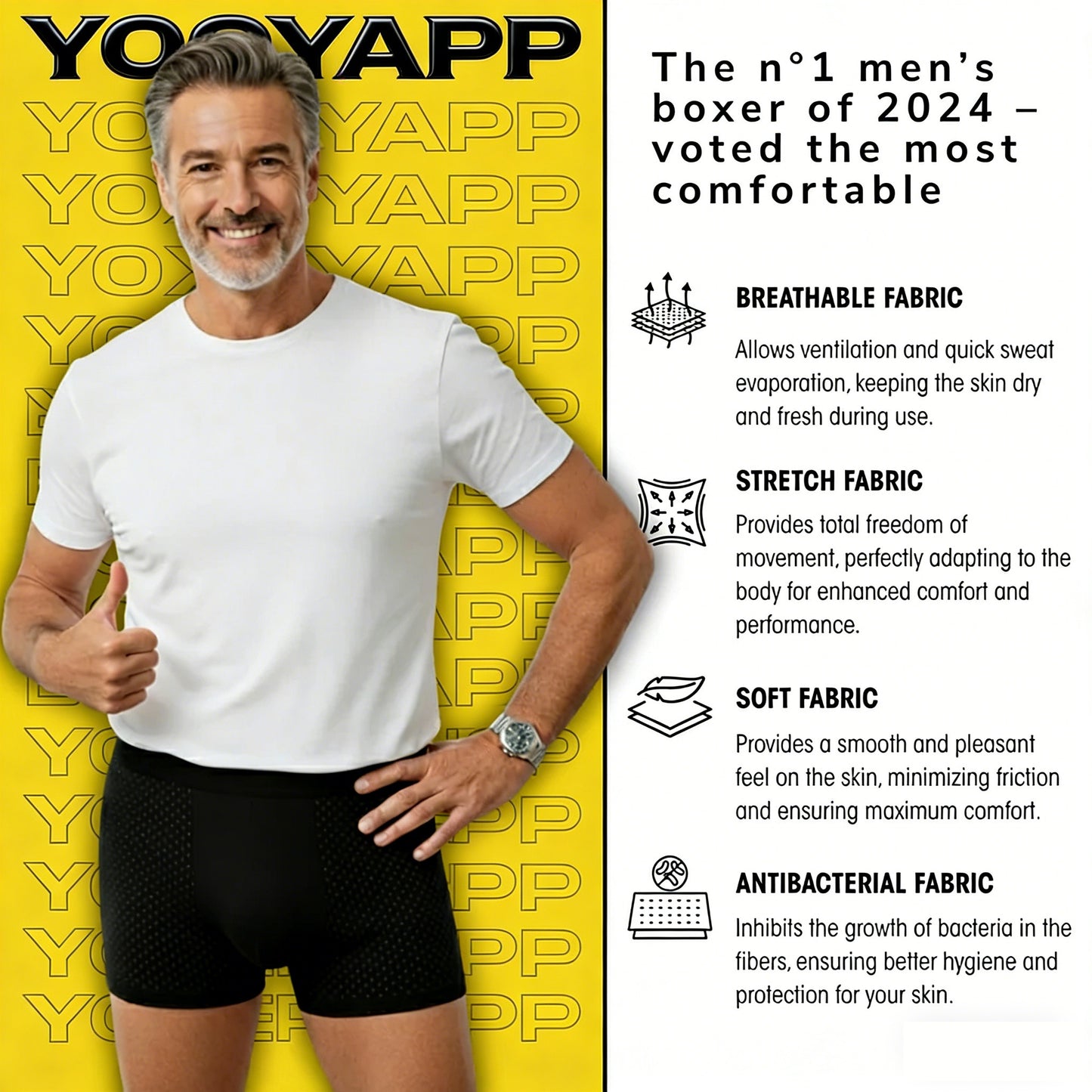 BAMBOO FIBER BOXERS FOR