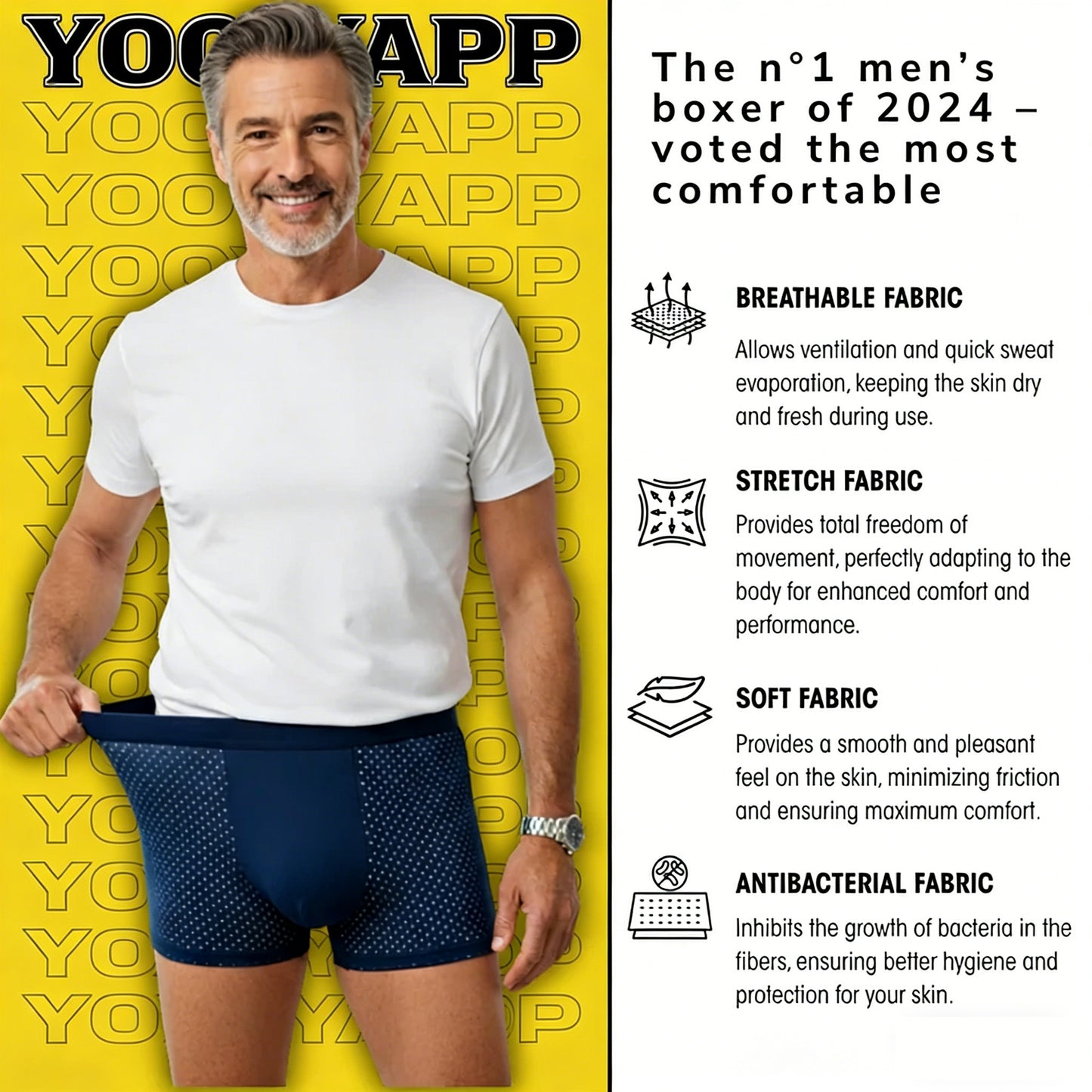 BAMBOO FIBER BOXERS FOR