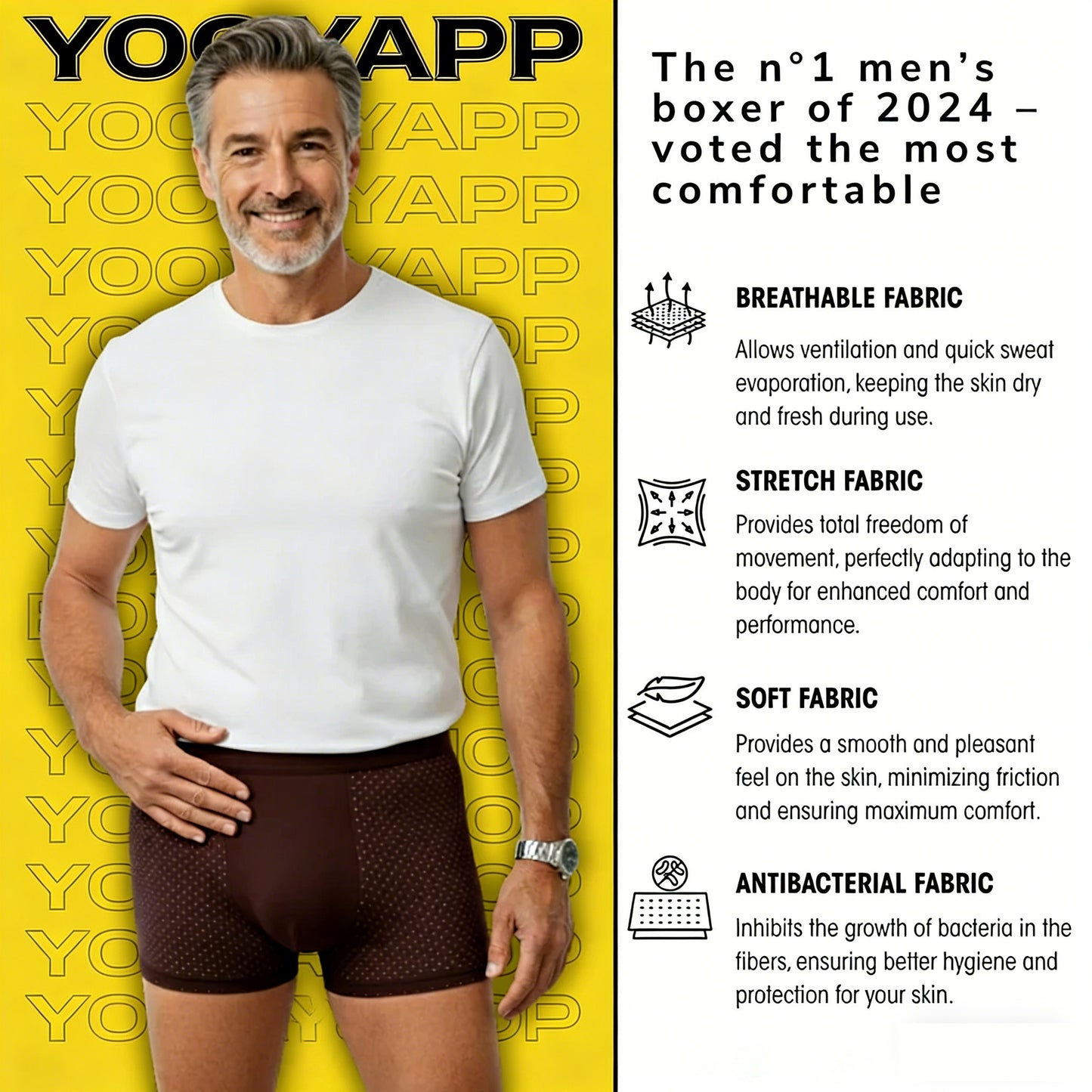 BAMBOO FIBER BOXERS FOR