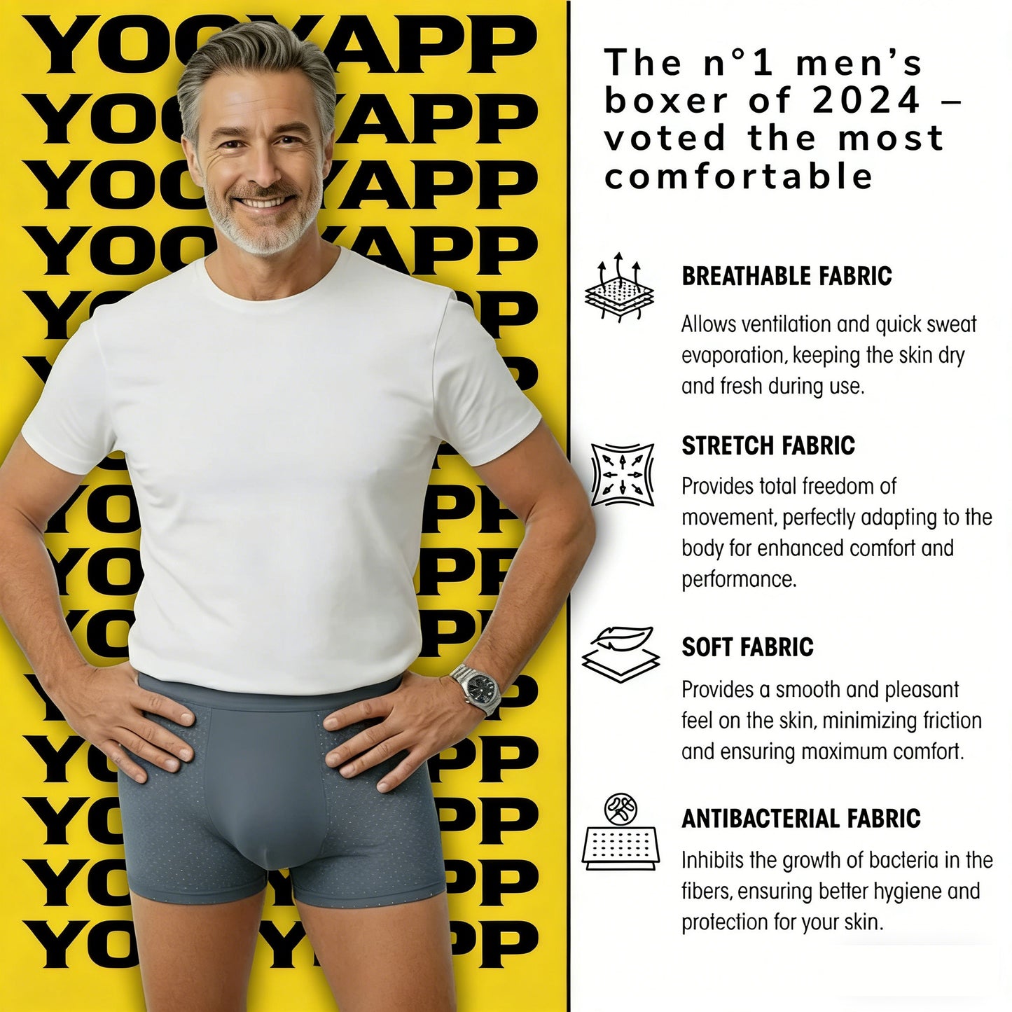 BAMBOO FIBER BOXERS FOR