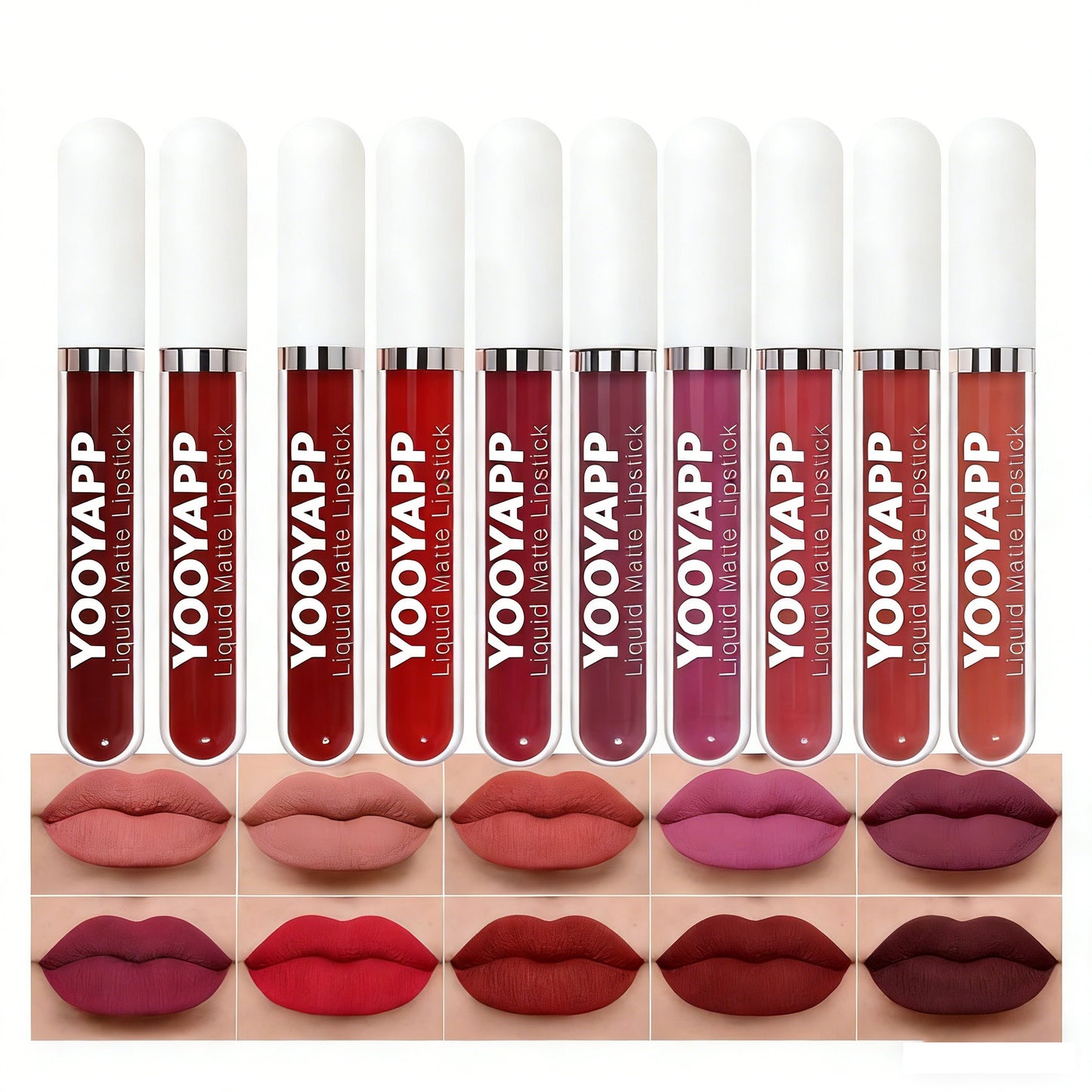 10Pcs Liquid Matte Lipstick Set