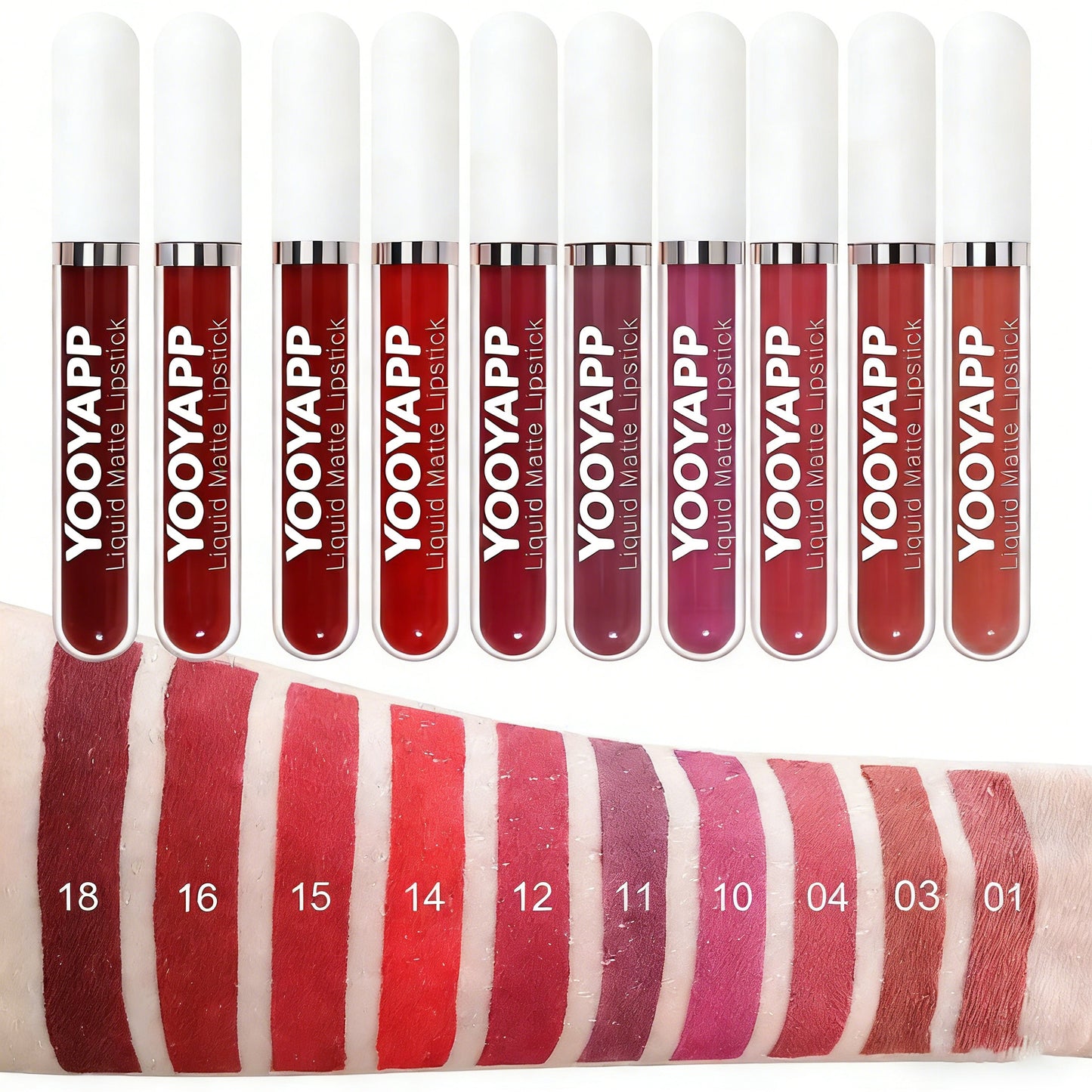10Pcs Liquid Matte Lipstick Set