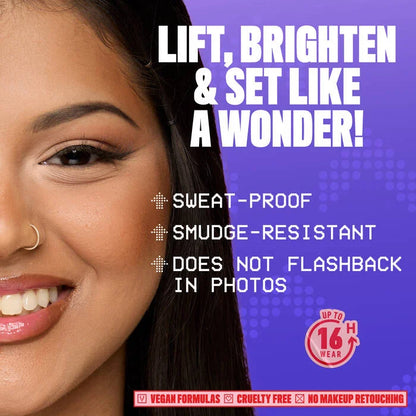 Loose Setting Powder, Lift + Brighten, Smudge- Proof Formula