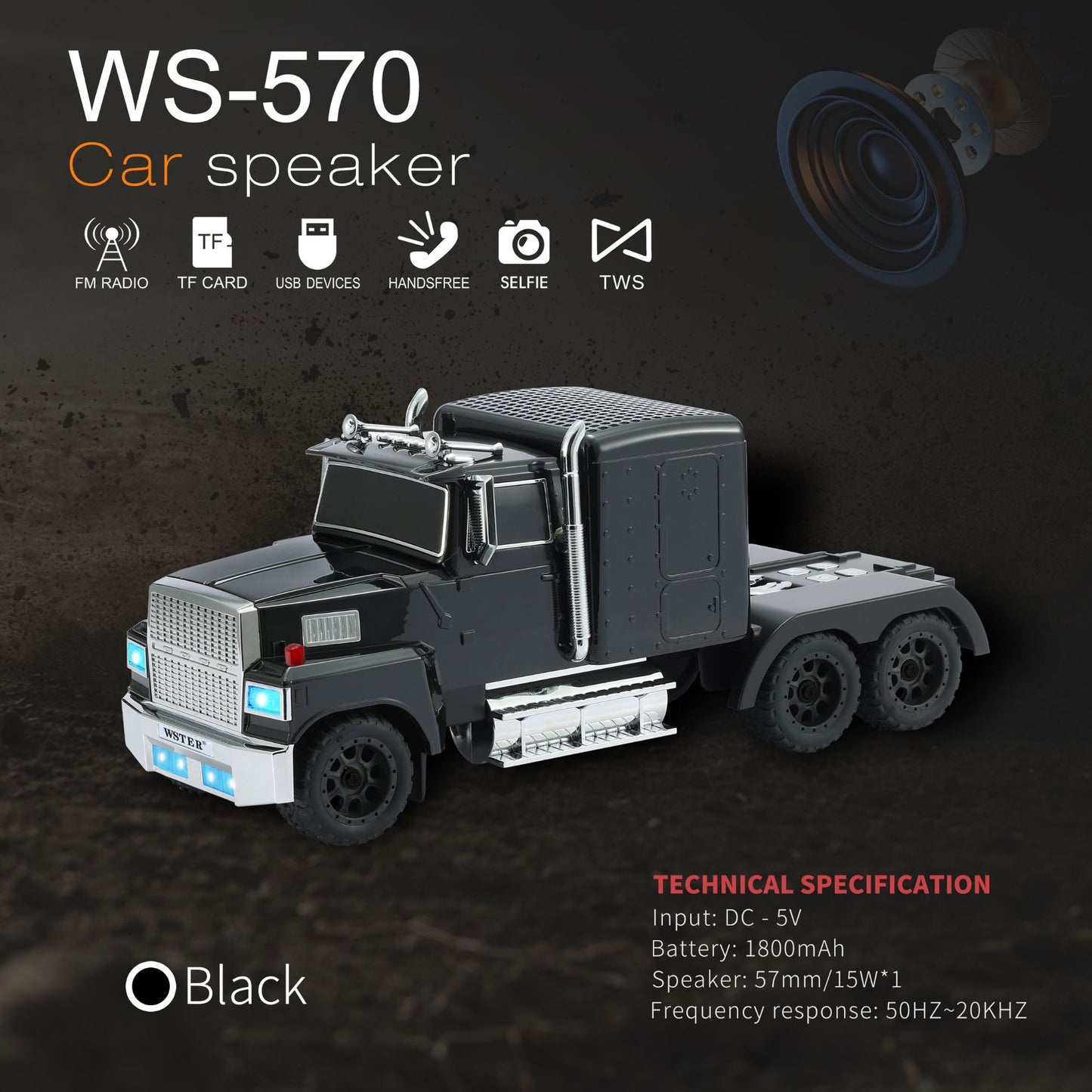 Big Truck Model Bluetooth Speaker🚚