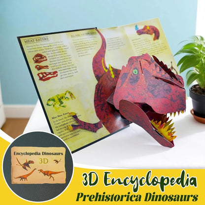 🦖3D Encyclopedia Prehistorica Dinosaurs📙HARDCOVER