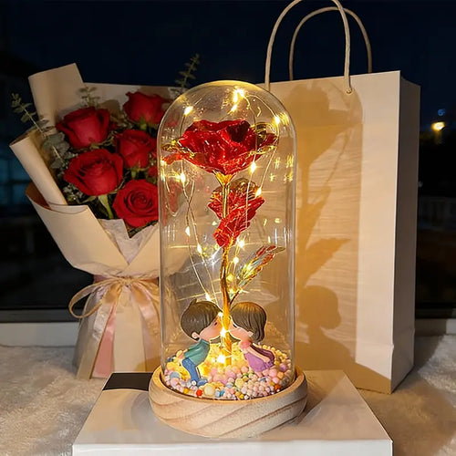 Valentine's Day Artificial Gold-Plated Rose