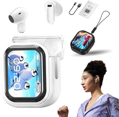 AI Translator Earbuds with Smart Display