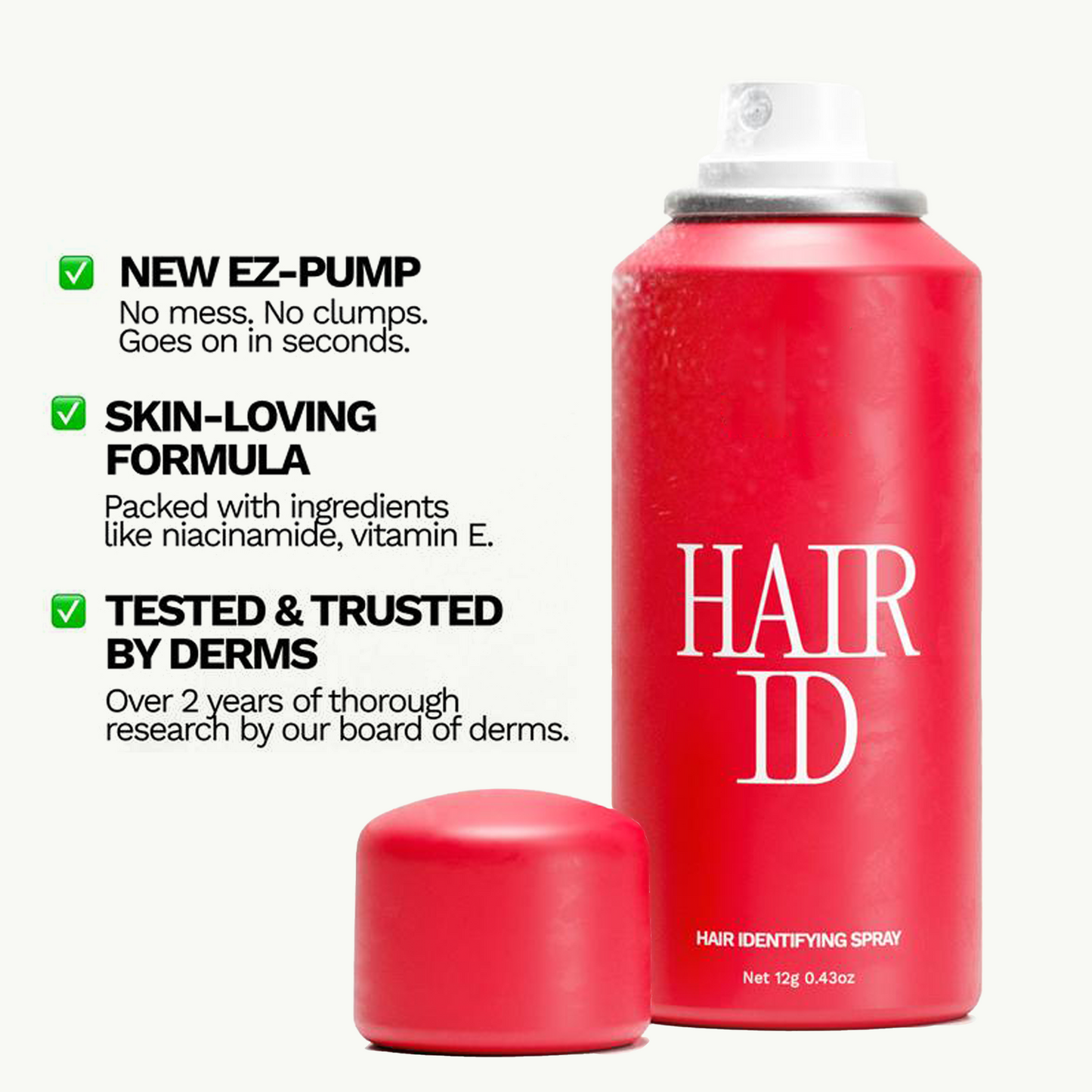 Hair Identifier Spray for Face Shaving