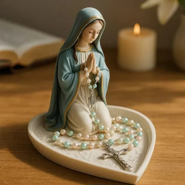 🏆Virgin Mary Rosary Holder - With Necklace