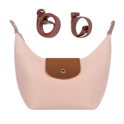 Stylish Nylon Crescent Satchel with Adjustable Strap