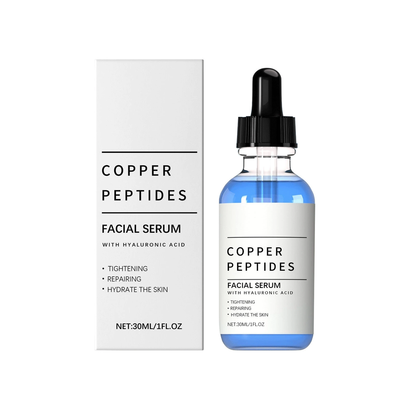 Copper Peptides Serum for Face - Anti-Aging Facial Serum for Skin Smoothness
