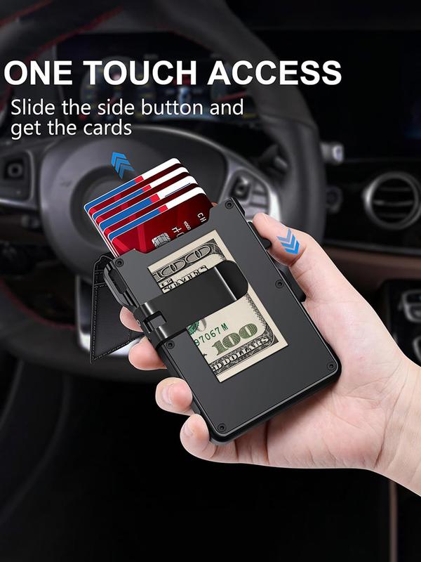 Slim Aluminum Pop-Up Wallet