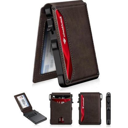 Slim Aluminum Pop-Up Wallet