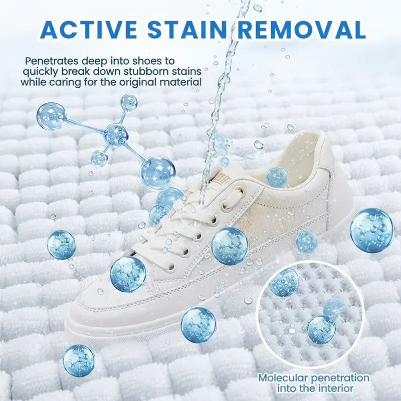 No-Wash White Shoe Cleaner Cream with Sponge