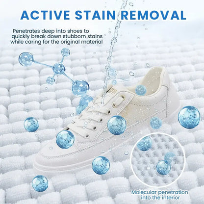 No-Wash White Shoe Cleaner Cream with Sponge