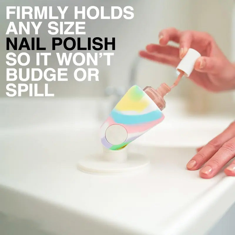 Nail Art Essential: Anti-Spill Suction Polish Holder