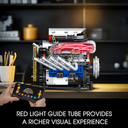 665PCS Working V8 Engine Model Kit