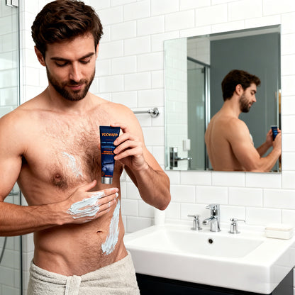 Premium Intimate Hair Removal Cream for Men coarse male body hair