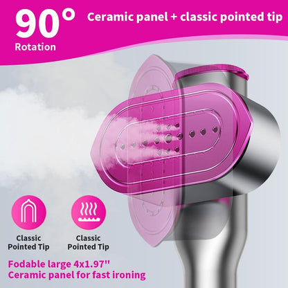Portable Garment Steamer - 5s Heat, 7 Modes, Swivel Handle