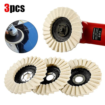 5Inch Wool Polishing Wheels Set