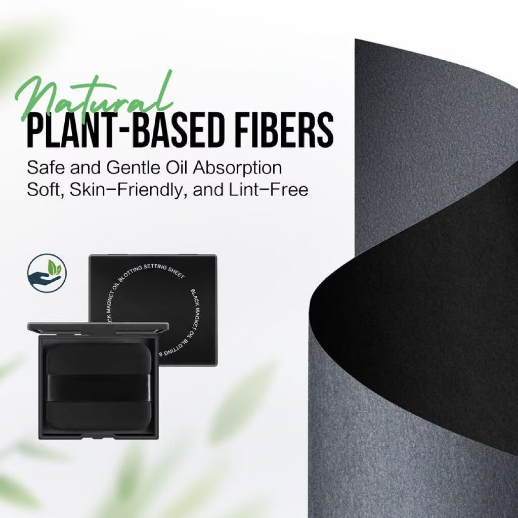 Black Magnet Oil Blotting Setting Sheet