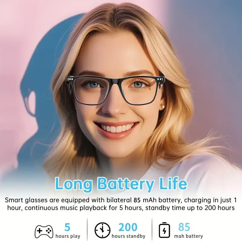 🔥AI Chat Smart Glasses: Translation + Photochromic & Hands-Free Audio