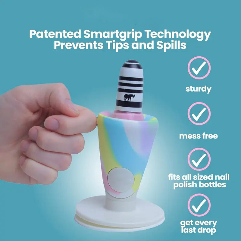 Nail Art Essential: Anti-Spill Suction Polish Holder