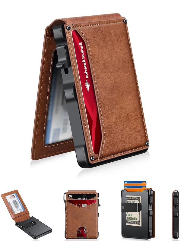 Slim Aluminum Pop-Up Wallet